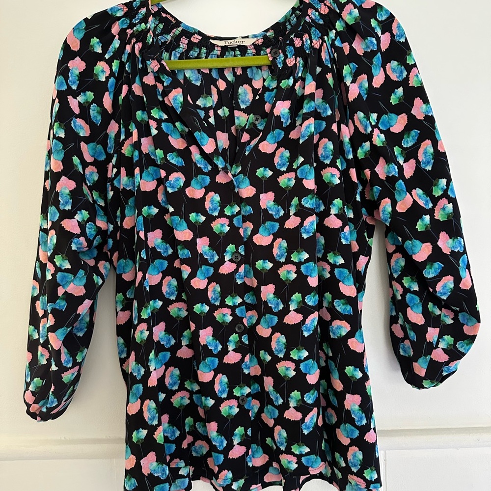 Tucker NYC Silk Swing Blouse M